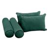 Cover ONLY Model V4 Twin Velvet Contrast Indoor Daybed Cushion Bolster - AD317 view 3