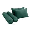 Cover ONLY Model V4 Twin Velvet Same Pipe Indoor Daybed Cushion Bolster - AD317 view 3