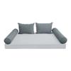 Cover ONLY Model V4 Twin Velvet Same Pipe Indoor Daybed Cushion Bolster - AD347 view 2