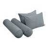 Cover ONLY Model V4 Twin Velvet Same Pipe Indoor Daybed Cushion Bolster - AD347 view 3