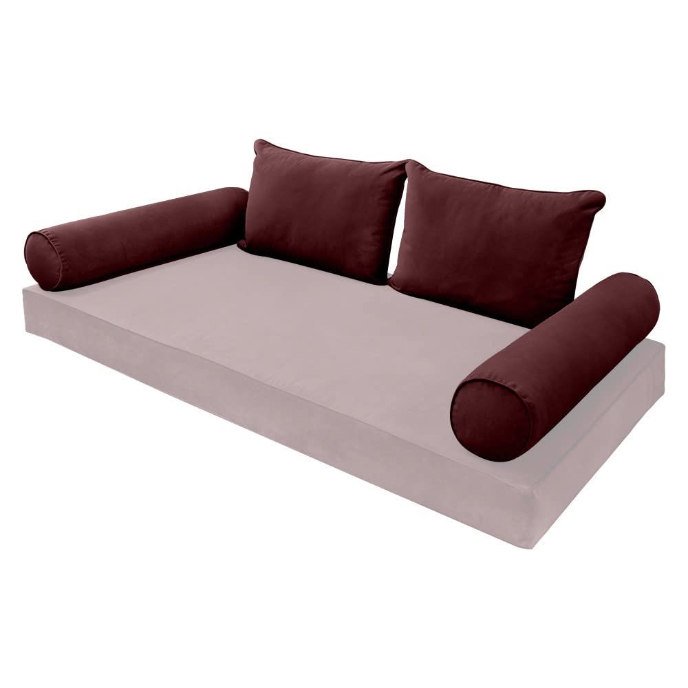SLIPCOVER ONLY Same Pipe Twin Style V4 Velvet Indoor Daybed Bolster Pillow AD368