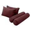 SLIPCOVER ONLY Same Pipe Twin Style V4 Velvet Indoor Daybed Bolster Pillow AD368 view 4