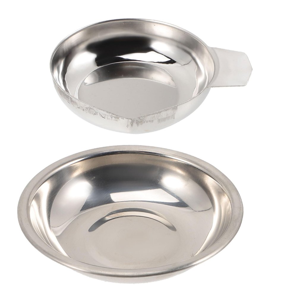 Zerodeko Stainless Steel Diamond Scale Tray for Mini Digital Scales - Compact Weighing Pan for Jewelry Powder and Laboratory Use