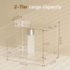 Acliys Bathroom Counter Organizer Countertop 2 Tier Storage Acrylic Corner Makeup Organizer for Perfume Stand, Vanity Holder, Dresser Tray, Spice Rack, Skincare, Coffee Bar, Room Decor (Clear) view 2