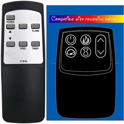 GENGQIANSI Replacement for Twin Star CLASSICFLAME Electric Fireplace Heater Remote Control 24MM6752 24MM90502 18II040FGL-C001 18II040FGL-C005 18WM90504 18II040FGL-C 33II040FGL-S 33II040FSL-S