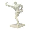 an Athlete Wrestling with a Python Man Snake Cast Marble Statue Sculpture 12.6in view 1
