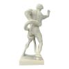 an Athlete Wrestling with a Python Man Snake Cast Marble Statue Sculpture 12.6in view 4