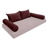 Cover ONLY Model V4 Full Velvet Knife Edge Indoor Daybed Cushion Bolster - AD368 view 1