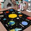 Boys Rugs for Bedroom Kids Rugs for Playroom Kids Carpet for Bedroom Boys Outer Space Large Area Carpet Memory Foam Thicken Kids Play Mats, Space, 5'7' view 1
