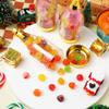 STOBOK 20pcs Champagne Candy Bottle Container Wedding Candy Box Champagne Bottle Favor Containers Plastic s Golden Clear Party Box view 2