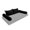 Cover ONLY Model V4 Full Velvet Knife Edge Indoor Daybed Cushion Bolster - AD374 view 1