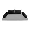 Cover ONLY Model V4 Full Velvet Knife Edge Indoor Daybed Cushion Bolster - AD374 view 2