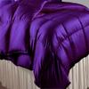 Queen Comforter Set Satin Plum 600 GSM Queen Size Comforter Set (Comforter + 2 Pillowcases) Comforter for Queen Size Bed view 1