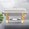 Chafing Dish Buffet Set, Single Pan Buffet Server, Portable Stainless Steel Food Warmer, Chafing Dish Set Perfect for Catering, Parties, Events and Holiday view 2