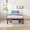 NEW JETO Metal Bed Frame,Twin Size Bed Frame with Storage Space,Heavy Duty Sturdy Mattress Foundation,Easy Assembly,No Box Spring Needed, Black,18 Inch,Twin view 4