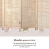 6 Panels Bamboo Room Divider Room Dividers and Folding Privacy Screens 72 Inch Partitions and Dividers Freestanding with Privacy Partition Portable Foldable Privacy Screen for Home, Office(Natural) view 2