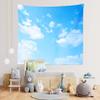 BELECO Blue Sky Tapestry Wall Hanging 118x78 Inch White Clouds Tapestry Backdrop Art Wall Decor Blue Sky Ceiling Wall Decorations Clear Sunny Sky Cloud Tapestry for Bedroom Living Room Dorm Decor view 2