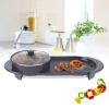 Multi-function Electric Hot Pot with Grill, Smokeless Shabu Korean BBQ Grill for Indoor Outdoor Simmer, Boil, Fry, Roast, 110V view 1