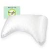 Honeydew Organic Silk Side Pillow Curved Pillowcase - The Ultimate Luxury Pillowcase to Reduce Wrinkles and Improve Skin and Hair Health - Queen Size (Powdered Sugar White) view 1