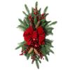 Toyvian Christmas Wreath Pendant Elegant Artificial Wreath Decor for Staircase Door and Fireplace Lightweight Holiday Decoration Bow for Cheerful Christmas Atmosphere view 1