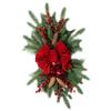 Toyvian Christmas Wreath Pendant Elegant Artificial Wreath Decor for Staircase Door and Fireplace Lightweight Holiday Decoration Bow for Cheerful Christmas Atmosphere view 3