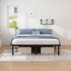NEW JETO Metal Bed Frame,Full Size Bed Frame with Storage Space,Heavy Duty Sturdy Mattress Foundation,Easy Assembly,No Box Spring Needed, Black,18 Inch,Full view 4
