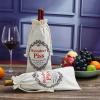 CJ&M REINDEER P!ss Christmas Funny Novelty Wine Bottle bag Joke Humour secret santa view 4