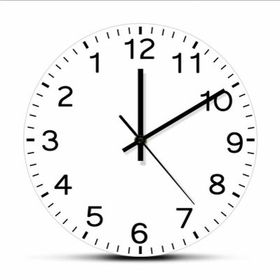 ICECHEN 12 Inch Wall Clocks-Modern Design Run Backwards Quiet Sweep Clock Anticlockwise Reverse Anti Wall Clock Home Decor Timepieces Run Counter Wall Watch