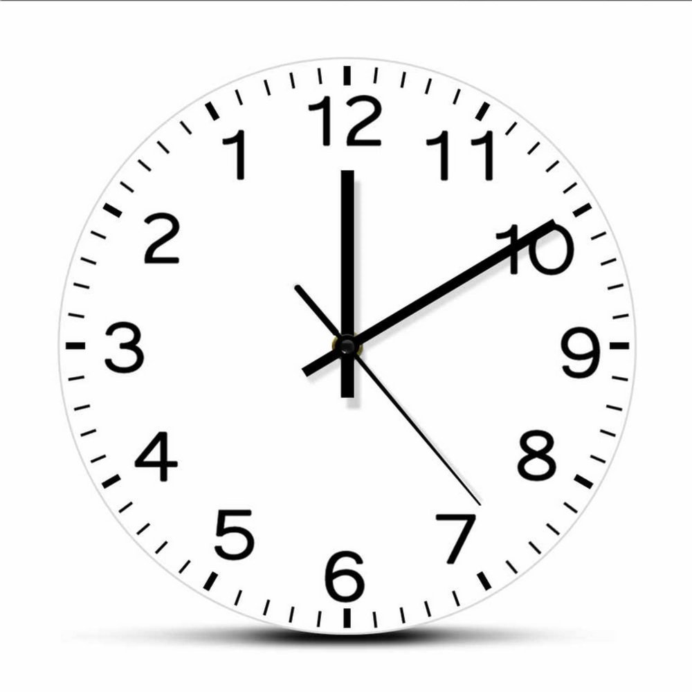 ICECHEN 12 Inch Wall Clocks-Modern Design Run Backwards Quiet Sweep Clock Anticlockwise Reverse Anti Wall Clock Home Decor Timepieces Run Counter Wall Watch