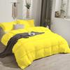 1 Piece Boho Chic Pom Pom Design Comforter, All Season Down Alternative Bedding Comforter - (Twin/Twin XL Size, Yellow) 1000 Thread Count | 550 GSM Filling view 1