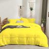 1 Piece Boho Chic Pom Pom Design Comforter, All Season Down Alternative Bedding Comforter - (Twin/Twin XL Size, Yellow) 1000 Thread Count | 550 GSM Filling view 2