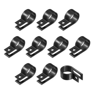 Rebower R-type Cable Clips Wire Management Clamp, [for Keeping Wire Neat ] - Nylon / 0.75-inch/Black / 50 Pcs
