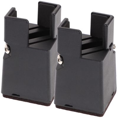 DOITOOL 2pcs Adjustable Bed Risers Furniture Lift Blocks Elevate Beds Sofas and Desks Supports Heavy Furniture Fit for Legs