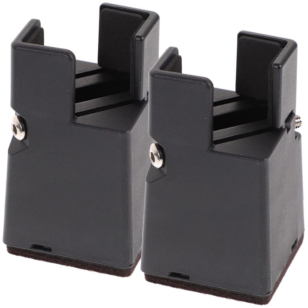 DOITOOL 2pcs Adjustable Bed Risers Furniture Lift Blocks Elevate Beds Sofas and Desks Supports Heavy Furniture Fit for Legs