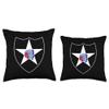2nd Infantry Division Patch - 2nd ID Throw Pillow view 3