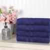 4-Piece Highly Absorbent Navy Color Cotton Bath Towels 15 in. L X 21 in. W X 13.6 in. H Size, 500 - 699 GSM, Machine Washable Quick Dry | All Season Pretty Blue Shade, Soft, Warm, Thick-Plush view 2