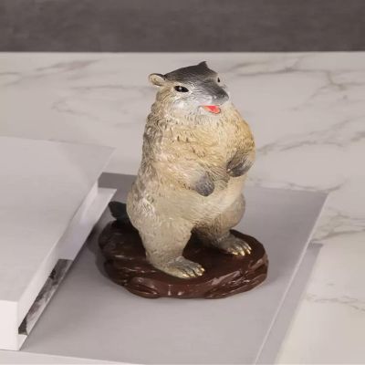 Copper Cute Simulation Mouse Sculpture,Animal Mouse Himalayanus Figurine Statue Home Living Room Desktop Study Bookshelf Wine Cooler Decor Copper Ornament Handicraft Collection
