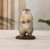 Copper Cute Simulation Mouse Sculpture,Animal Mouse Himalayanus Figurine Statue Home Living Room Desktop Study Bookshelf Wine Cooler Decor Copper Ornament Handicraft Collection view 2