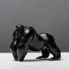 CNRFRC Realistic Black Gorilla Statue, Creative Resin King Kong Sculpture Ornaments Entrance Living Room Wine Cabinet Wall Shelf Bedroom Bookcase Decor,Animal Model Office Desktop Decoration view 1