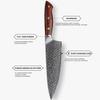 Chef Knife,Kitchen Knife, 7.7 Inch VG10 Japanese Damascus Steel Luxury Cooking Tools Gyuto Japanese Kitchen Gadgets Rosewood Handle view 3