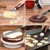 Anjali Enterprises Cake Palette Knife | Steel Icing Spatula | Cake Knife | Cream Icing Frosting Spatula | Baking Kitchen Pastry Cake Decoration Tool. (6, Straight and Bend) view 2