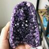Natural Amethyst Geode Quartz Cluster Crystal Specimen Without The Base,About 900-1000g view 1