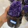 Natural Amethyst Geode Quartz Cluster Crystal Specimen Without The Base,About 900-1000g view 3