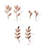 3D Paper Flowers Decorations for Wall, Handmade Artificial Flower Bouquet with Leaves and Butterflies for Wedding Backdrop Photo Wall Decor, Home Decor, Party Backdrop (19 Pieces) (Rose Gold) view 3