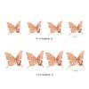 3D Paper Flowers Decorations for Wall, Handmade Artificial Flower Bouquet with Leaves and Butterflies for Wedding Backdrop Photo Wall Decor, Home Decor, Party Backdrop (19 Pieces) (Rose Gold) view 4