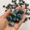 1pc Natural Moss Agate Irregular Shape Tumbled Stones Polished Quartz Crystal Mineral Home Garden Decoration view 4