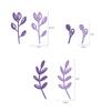 3D Paper Flowers Decorations for Wall, Handmade Artificial Flower Bouquet with Leaves and Butterflies for Wedding Backdrop Photo Wall Decor, Home Decor, Party Backdrop (19 Pieces) (Purple) view 3