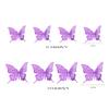 3D Paper Flowers Decorations for Wall, Handmade Artificial Flower Bouquet with Leaves and Butterflies for Wedding Backdrop Photo Wall Decor, Home Decor, Party Backdrop (19 Pieces) (Purple) view 4