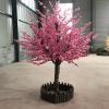 DEKIST Large-Scale Encrypted Simulation Cherry Tree Peach Tree Interior Decoration Wishing Tree Lucky Tree Living Room Decoration Peach Tree 2.52.5m view 2