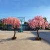 DEKIST Simulation Cherry Blossom Tree, Pink Fishing Artificial Plant Cherry Blossom Tree Home Decoration Wedding Valentine's Day Festival Fake Tree 2.52.5m view 4